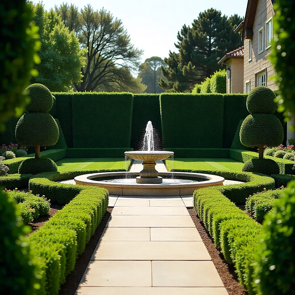 Professional landscape designer at work